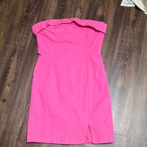 Pink Strapless Mini Dress